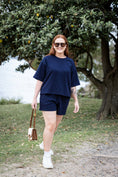 Load image into Gallery viewer, Ease Tee - Navy Blue